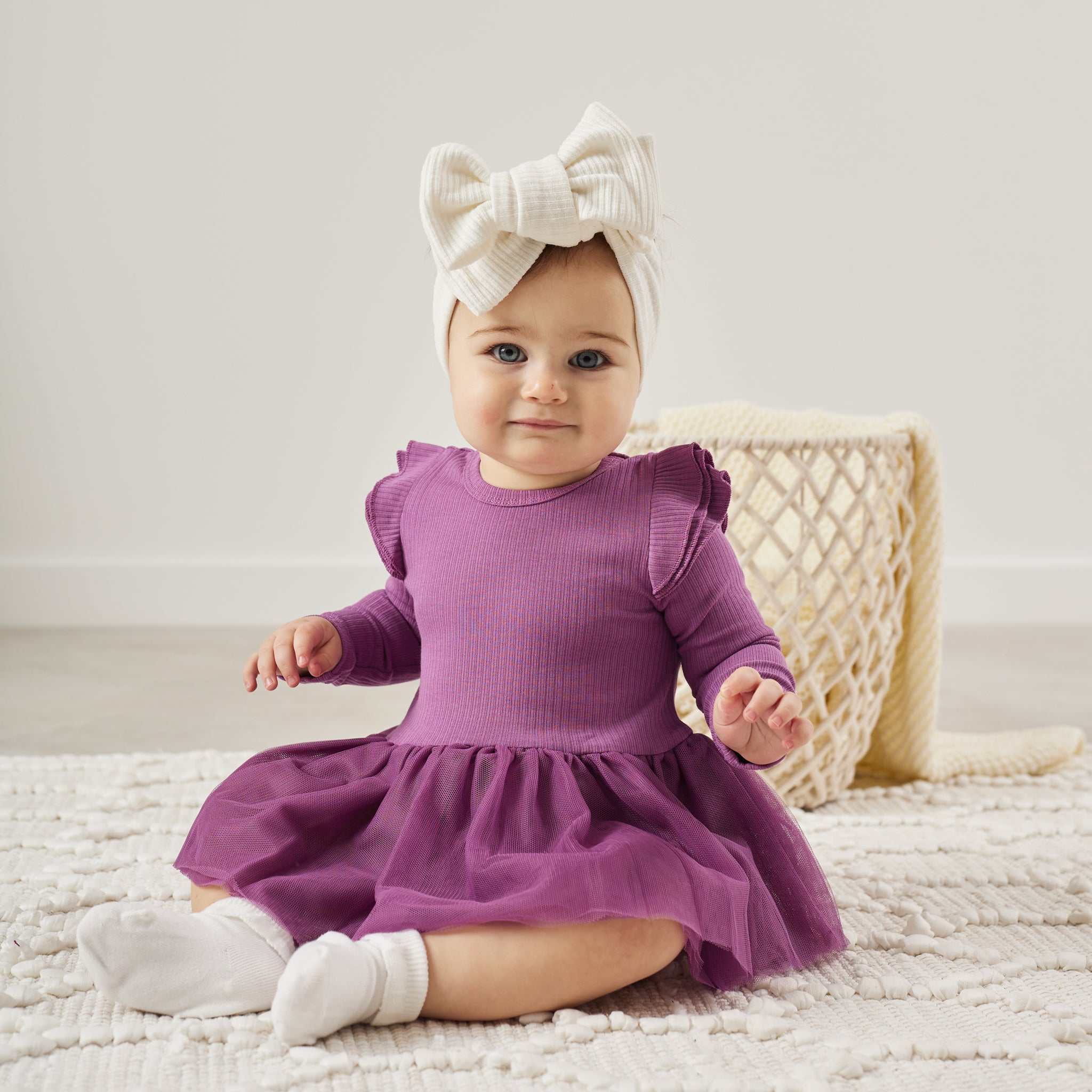 Cozy Long Sleeve Tutu Dress for Girls - Wild Berry Print | Perfect for Birthday Parties, Photo Shoots & Special Occasions