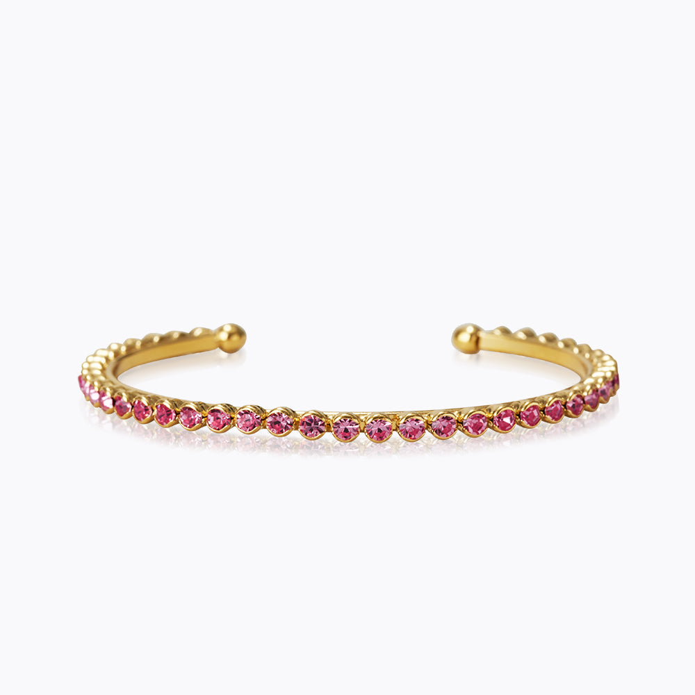 Elegant Siri Rose Gold Bangle Bracelet for Women - Trendy Fashion Jewelry Gift for Her - Perfect for Parties, Weddings & Everyday Wear