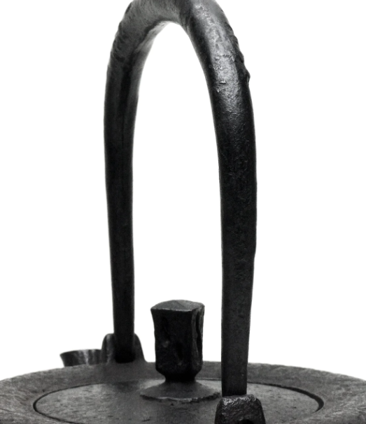 Authentic Japanese Nanbu Tetsubin Iron Teapot - Koizumi Nizaemon 11th Generation - Grape Arare Pattern - Traditional Budo Chirashi Design - Perfect for Tea Ceremonies & Home Brewing