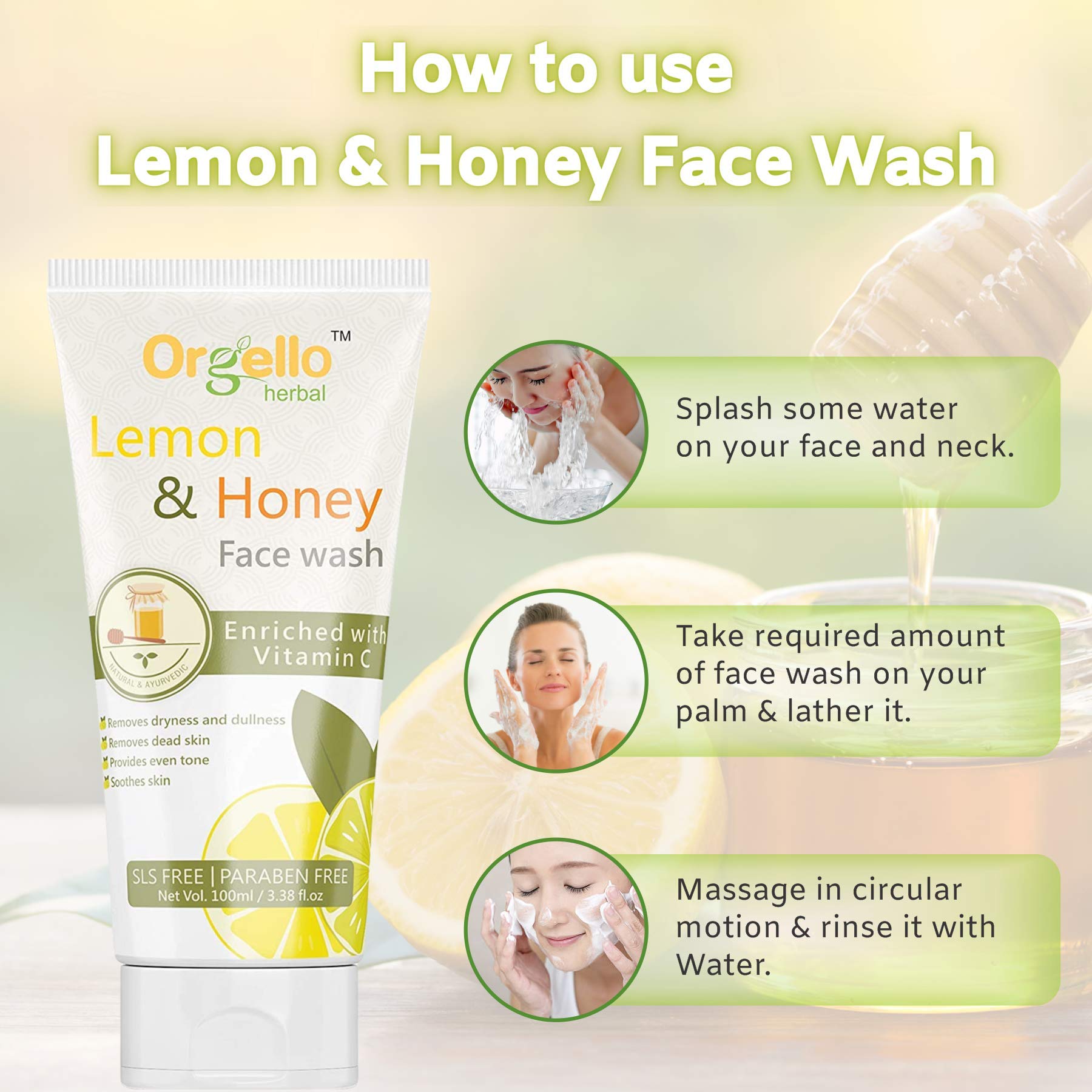 Refreshing Cucumber Toner Mist Spray 100ml & Nourishing Lemon Honey Face Wash 100ml Set - For Men, Women, Teens - Normal, Oily & Dry Skin Care - Hydrating & Balancing Facial Routine for Daily Use