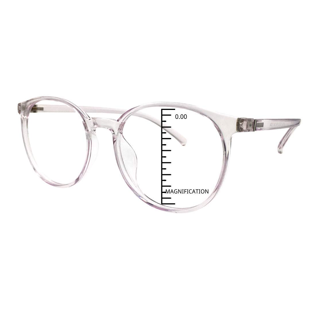 ProEyes Aurgia Blue Light Blocking Reading Glasses - 0 Power Top Lens, Anti-Reflective Coating for Computer & Digital Screen Use - Reduce Eye Strain While Working, Gaming or Browsing