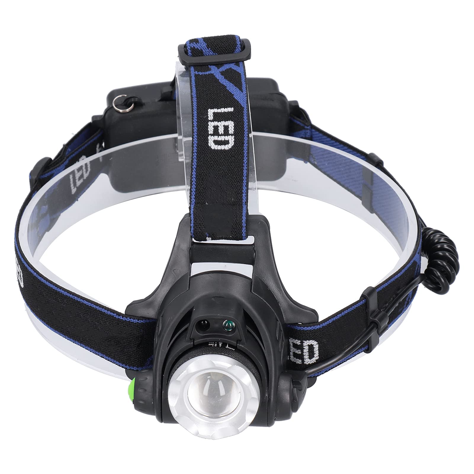 LED Headlamp with Adjustable Focus - Rechargeable Headlight for Camping, Fishing, Night Riding, Home, School & Office Use | Emergency Light for Outdoor Activities and Power Outages