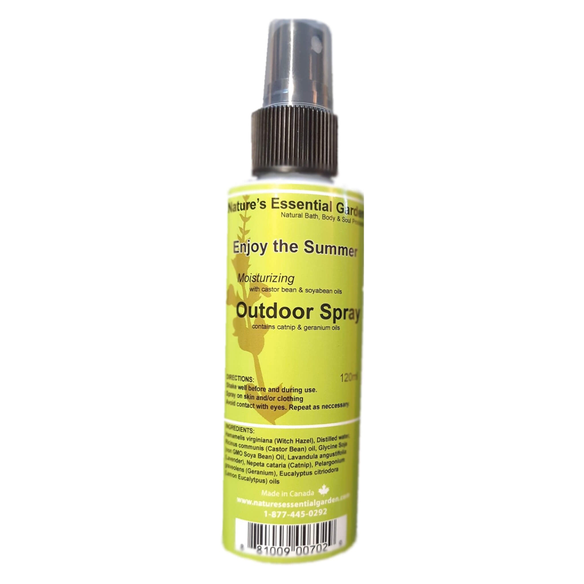 Natural Body & Room Spray for Outdoor Use - 120ml | Freshen Air, Relax & Refresh Anywhere