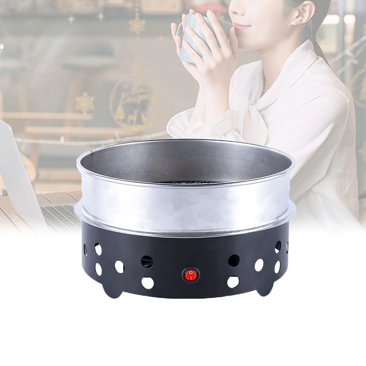 Premium YCRD 350g Electric Coffee Bean Cooler - Fast Cooling System with Single-Layer Filter for Home Roasting & Coffee Shops (220V) | Perfect for Fresh Roast Cooling & Professional Coffee Brewing