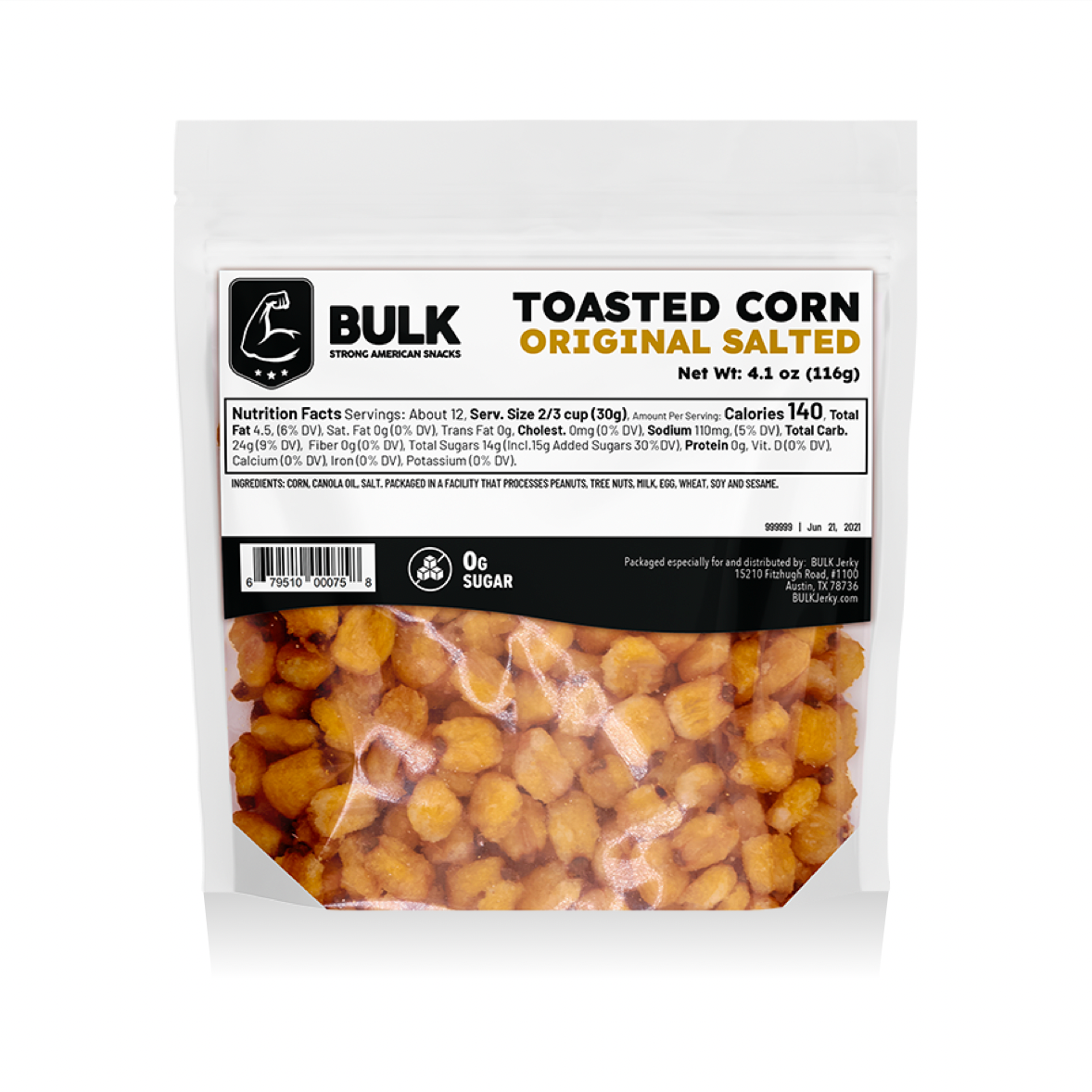 Original Salted Toasted Corn Snacks - Crunchy & Delicious Gluten-Free Treat for Parties, Movie Nights & Healthy Snacking