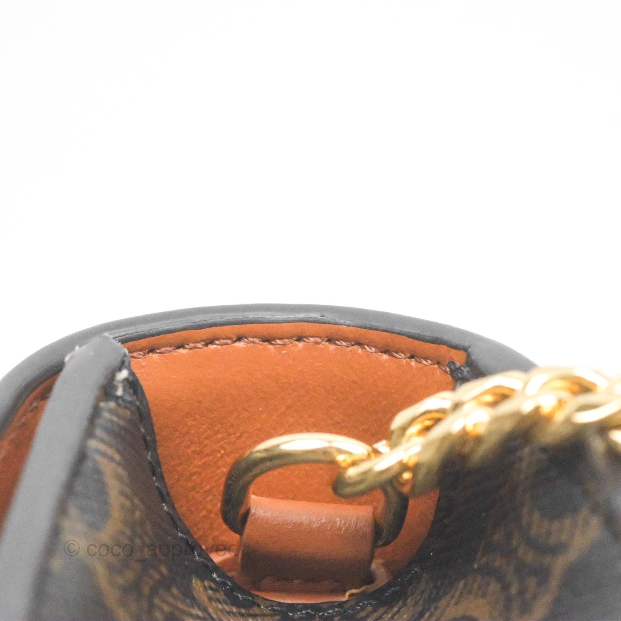 Celine Triomphe Wallet On Chain - Canvas & Tan Calfskin Crossbody Bag for Women | Perfect for Everyday Use, Date Night & Travel Accessories