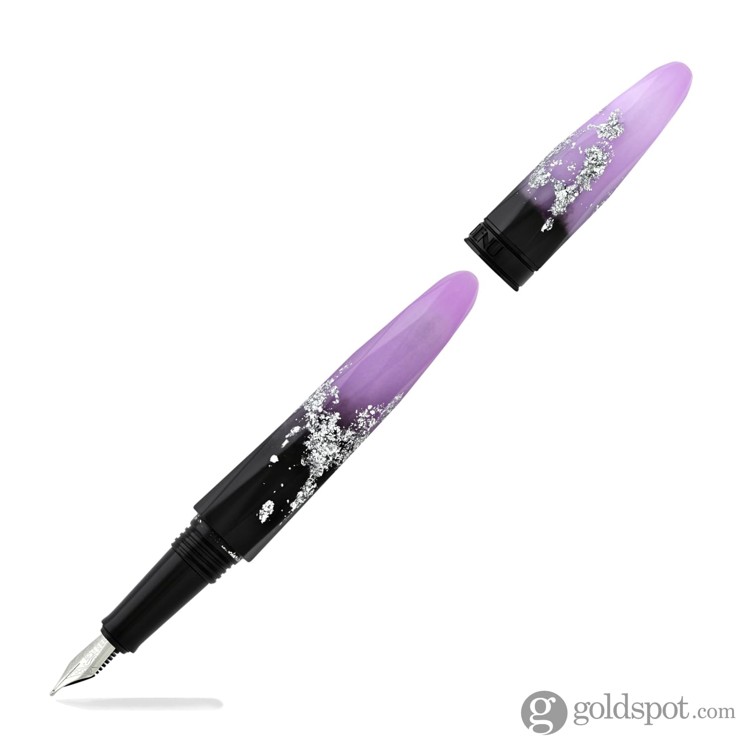 Benu Briolette Fountain Pen - Premium Luminous Orchid Color Luxury Writing Instrument for Calligraphy, Journaling & Gift Giving