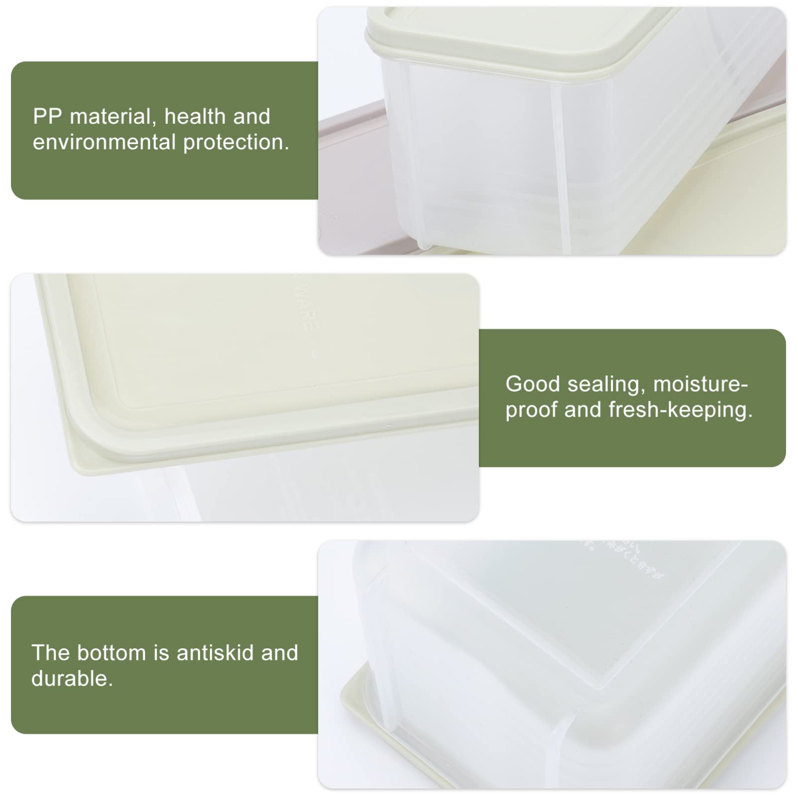 **Zerodeko 3-Piece Ice Cream Storage Containers Set – BPA-Free PP Pint Boxes for Homemade Ice Cream, Gelato, Sorbet & Desserts | Perfect for Freezing, Serving & DIY Ice Cream Molds | Kitchen & Party Essential**