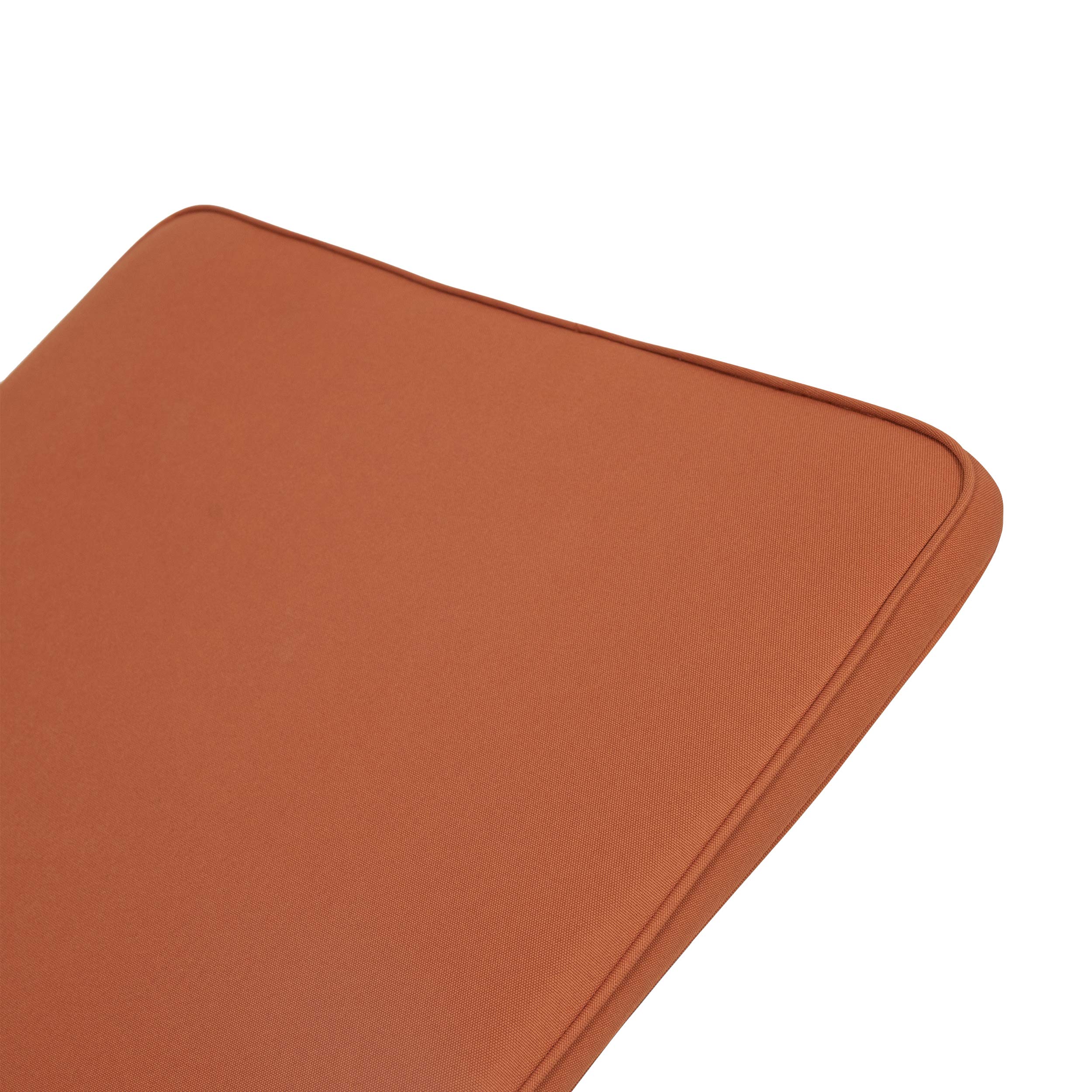 Premium Outdoor Chaise Lounge Cushion Set of 2 - Waterproof, UV Resistant, Rust Orange - Perfect for Patio, Poolside & Garden Relaxation