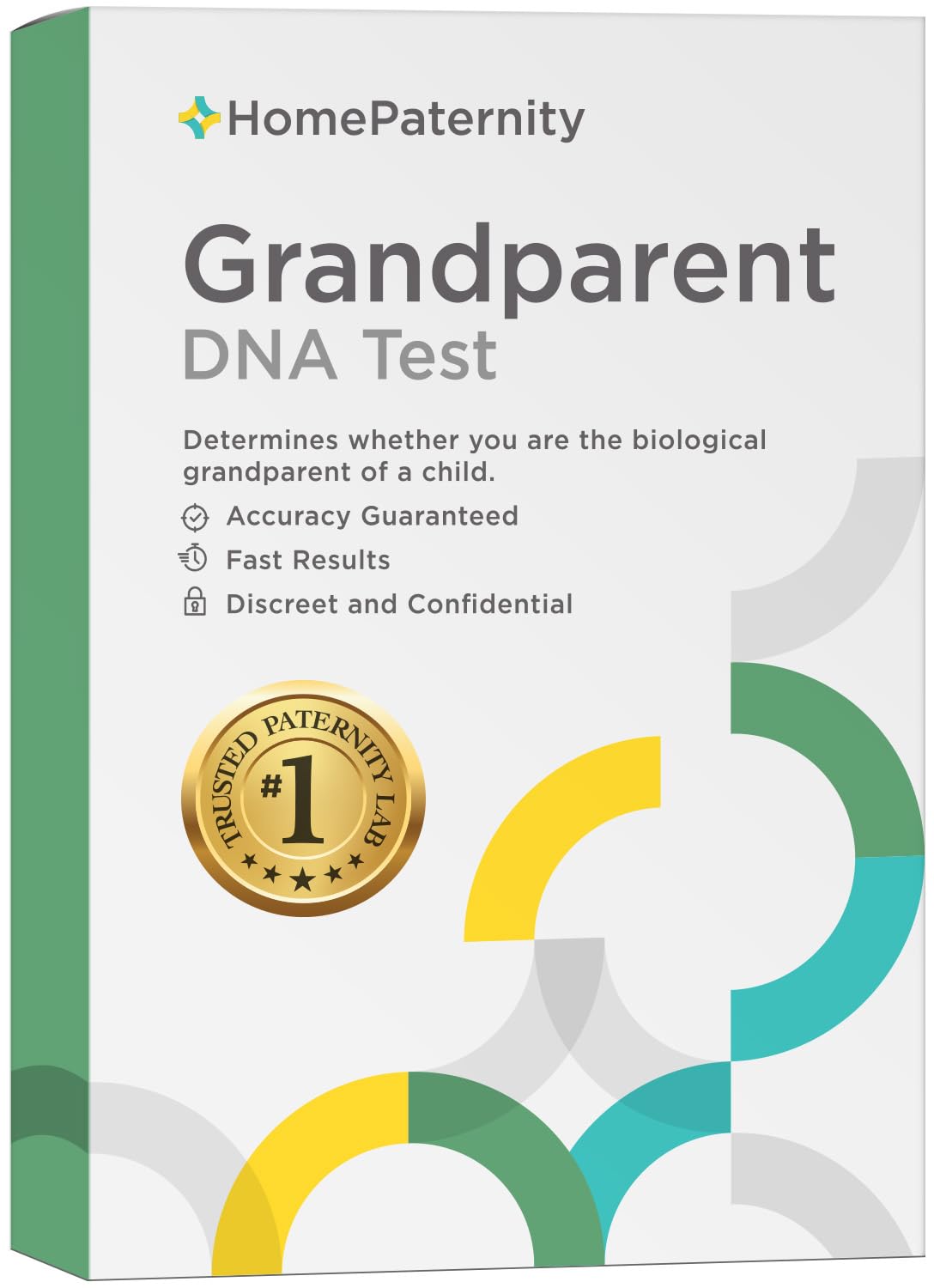 Grandparent DNA Test Kit - Fast & Accurate Results with 34 Genetic Markers - Includes Lab Fees & Free Shipping - Paternity Testing Without Father - Perfect for Family Reunions, Legal Cases & Genealogy Research