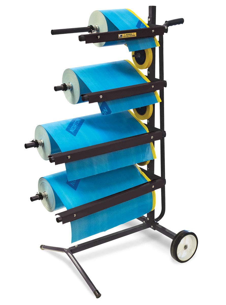 Eastwood 4 Tier Tree Mobile Masking Station - Portable Multi-Roll Holder for Masking Film & Paper | Perfect for Car Paint Repair, Auto Body Shops, Home Restoration & DIY Painting Projects | Workshop & Garage Organization Solution