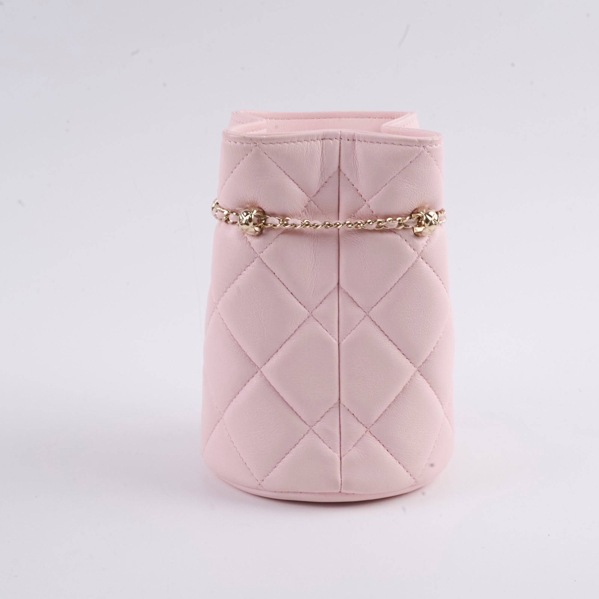Chanel Micro Drawstring Bucket Bag in Light Pink | 32 Series | Luxury Crossbody Purse for Women | Perfect for Date Night, Travel & Everyday Use