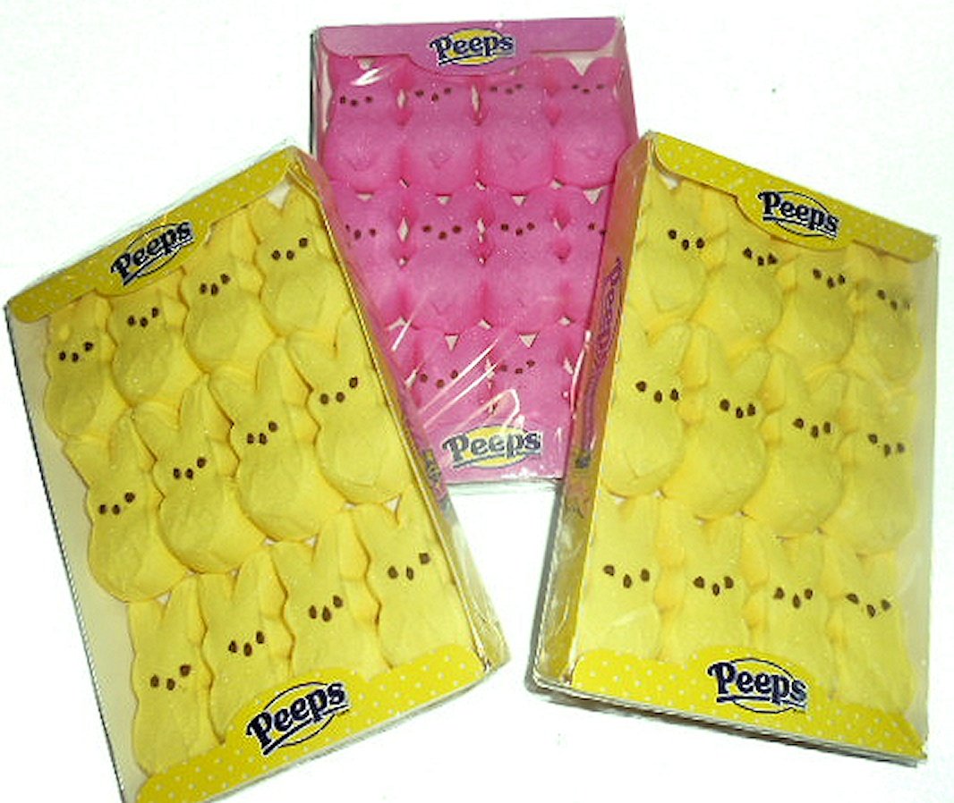 Marshmallow Peeps Easter Bunny Candy - 3 Packs (12 Count Each) - Pink & Yellow Assortment - Perfect for Easter Baskets, Party Favors & Holiday Treats