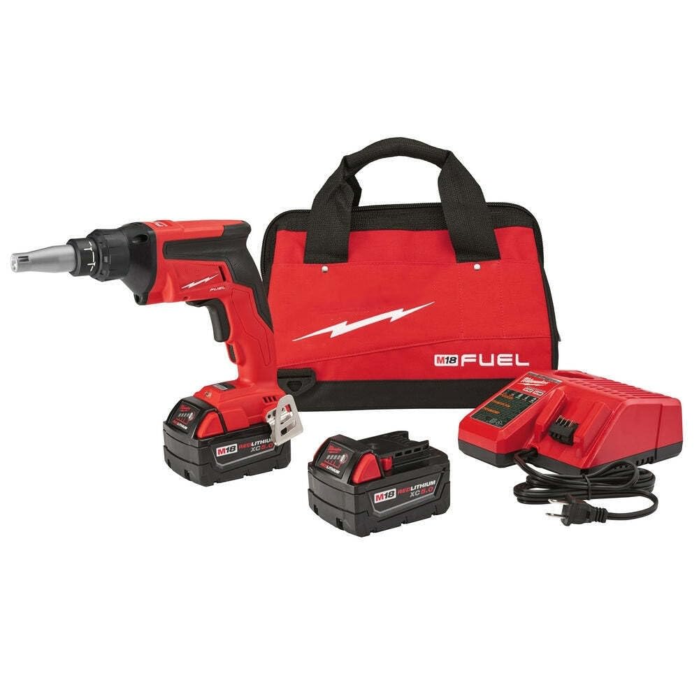 Milwaukee M18 Fuel 2866-22 Cordless Drywall Screw Gun Kit - Powerful & Lightweight for Drywall Installation, Framing, and DIY Projects