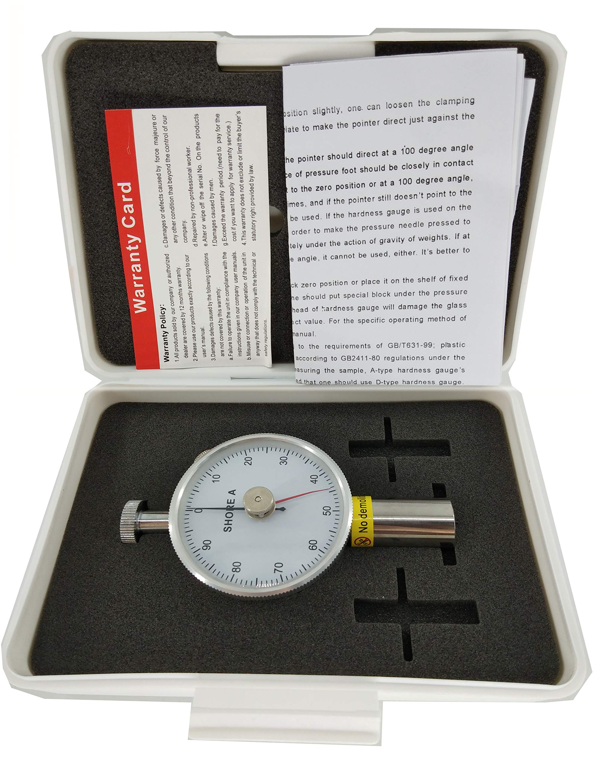 Shore A Hardness Tester - Digital Sclerometer Penetrometer with 10-90 HA Scale & Dual Needles | Perfect for Rubber, Foam, Plastic & Industrial Material Testing