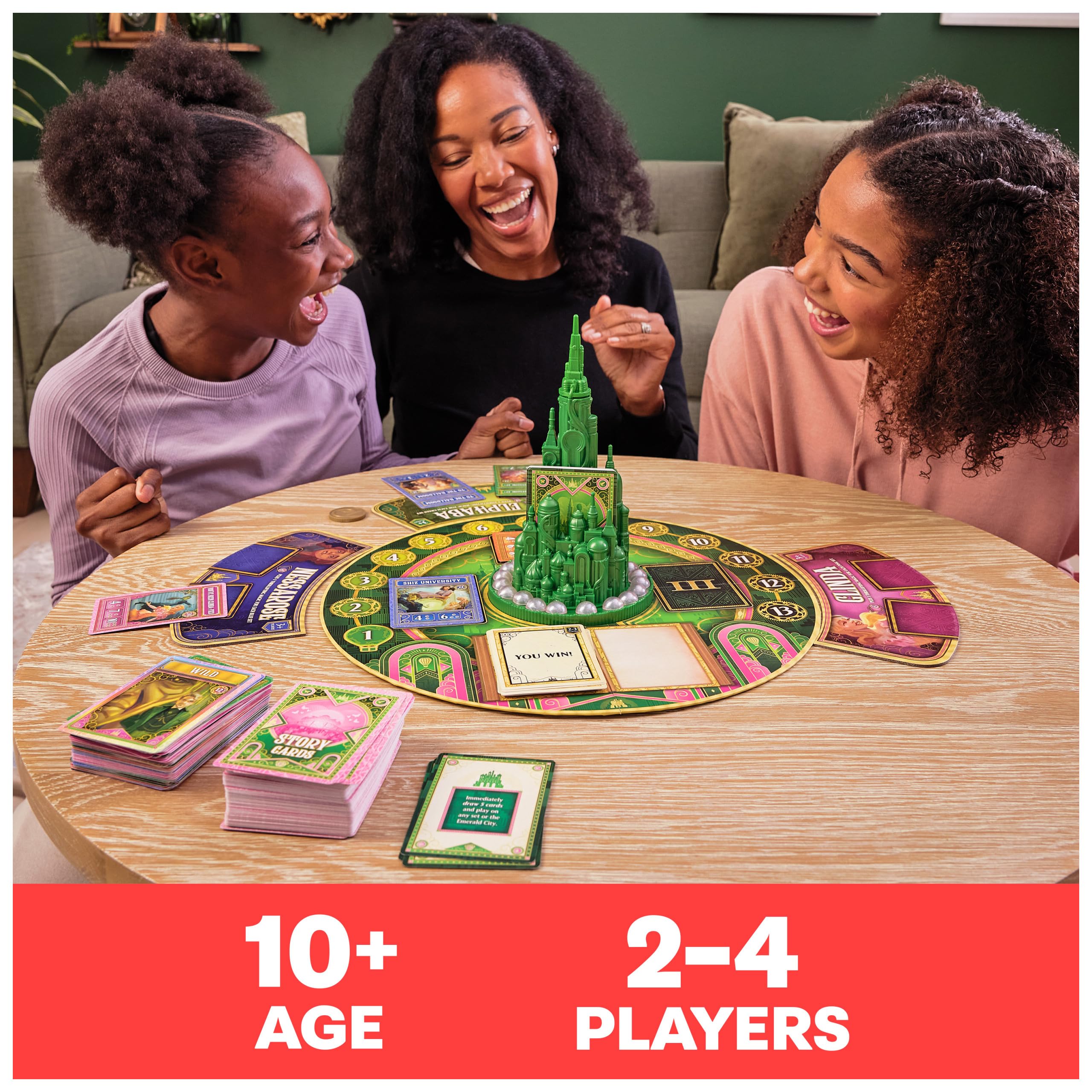 Spin Master Wicked The Game - Original Movie-Based Adventure Board Game for 2-4 Players, Ages 10+ | Musical-Themed Party Game with Glinda & Elphaba Characters | Perfect for Family Game Nights & Wicked Movie Fans