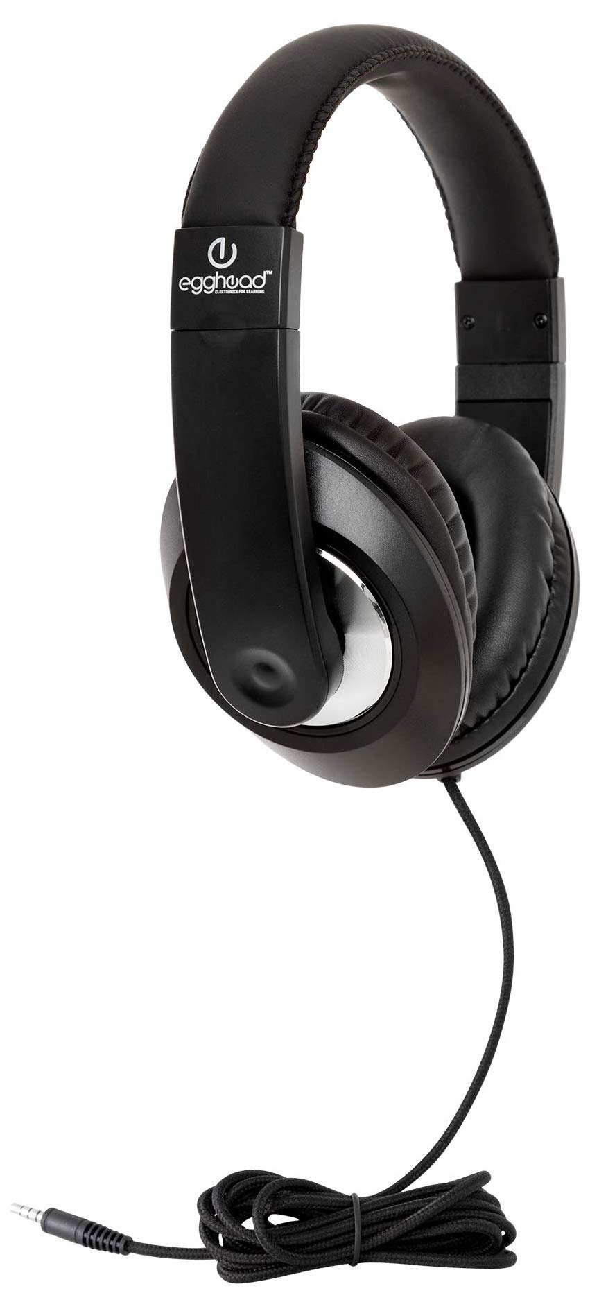 10 Pack School Testing Stereo Headphones with 3.5mm TRSS Plug - Durable Wired Headphones for Standardized Testing, Online Learning & Classroom Use