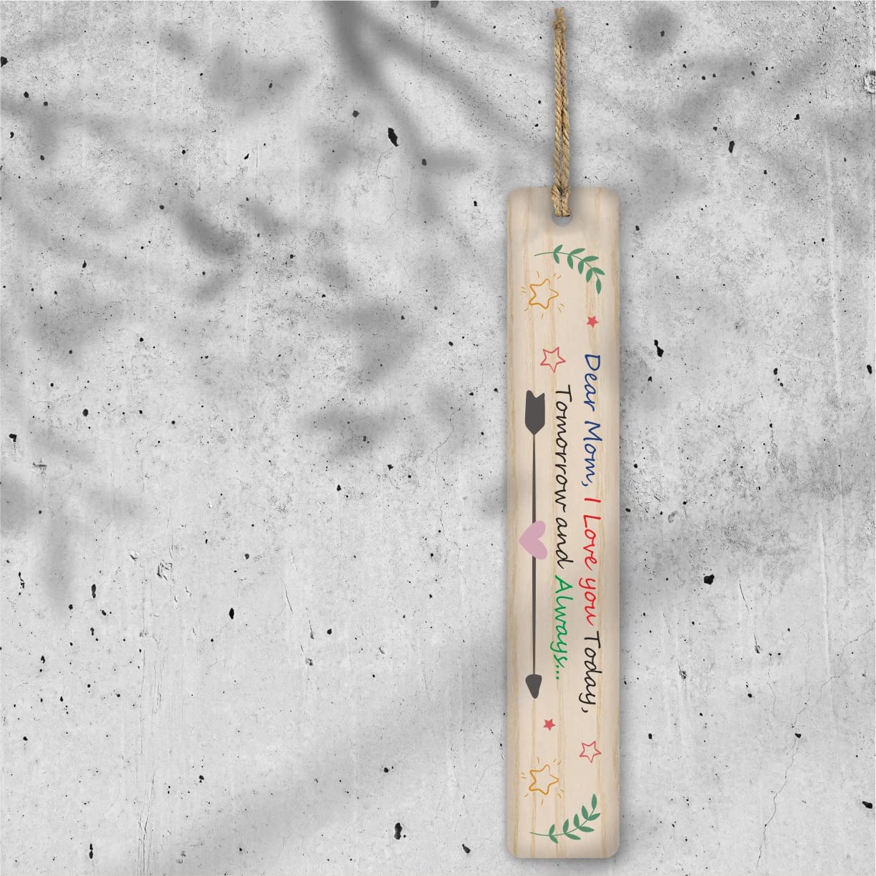 Personalized Wooden Bookmark for Mom - 