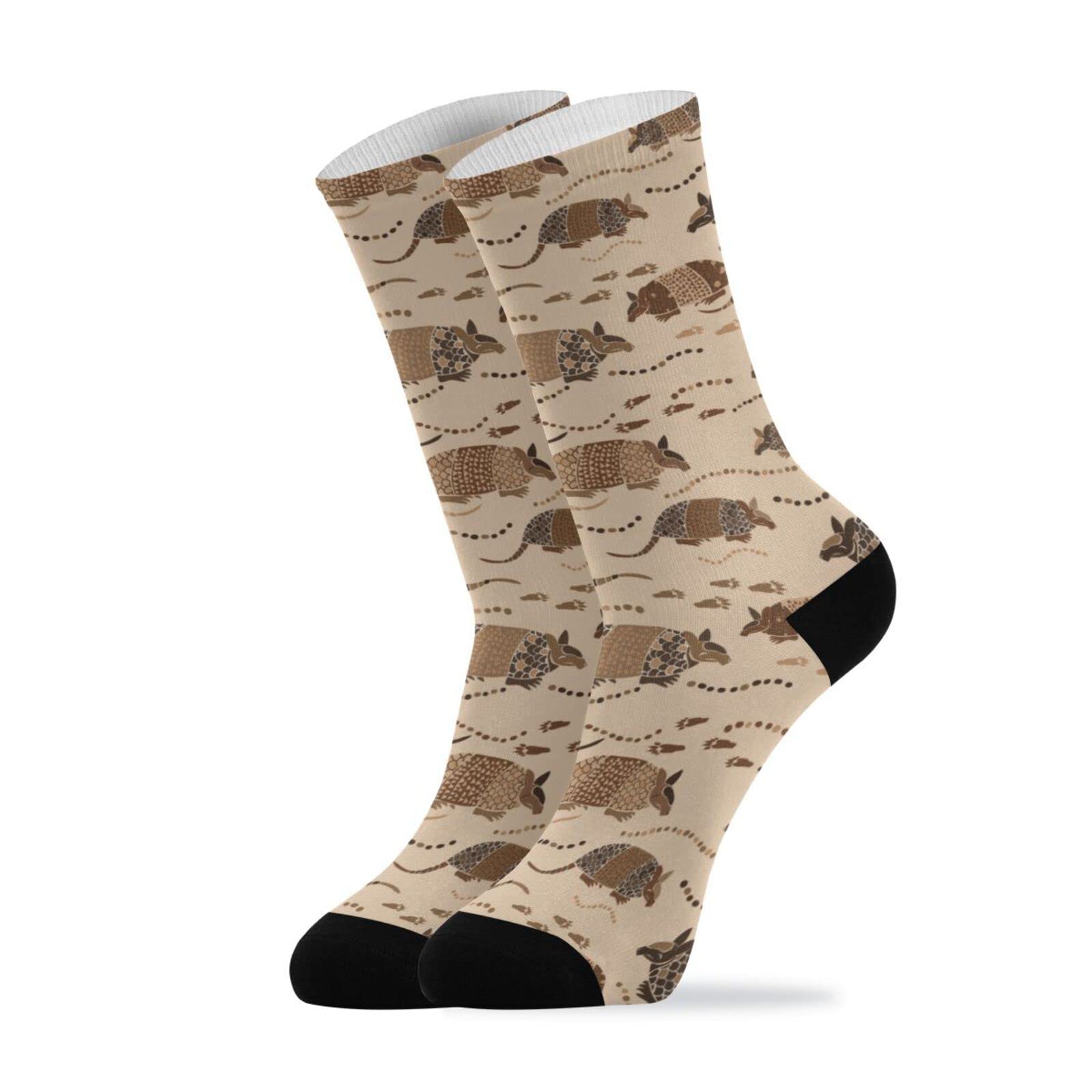 Men's Dress Crew Socks - Cushioned Athletic Casual Calf Socks with Fun Patterns - Novelty Gift for Men - Perfect for Office, Sports & Everyday Wear