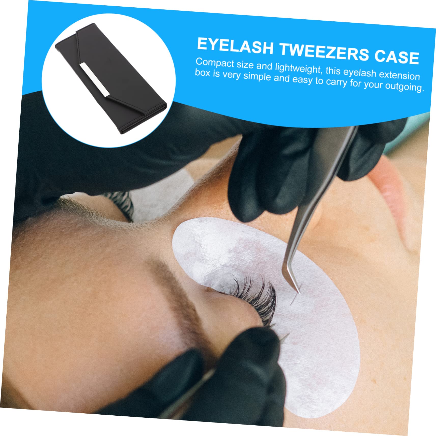 Eyelash Tweezers Storage Case - Makeup Tools Organizer for Salon & Travel
