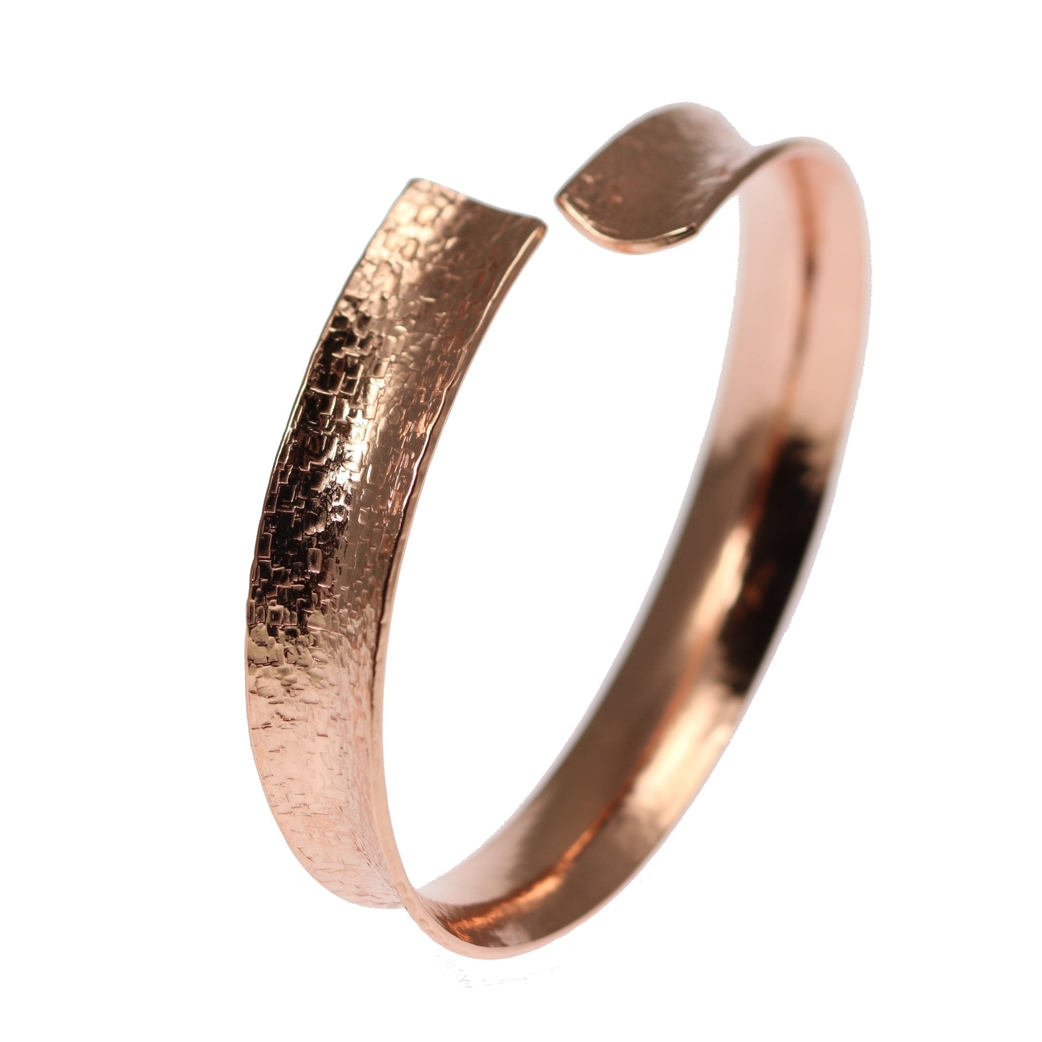 Handmade Anticlastic Textured Copper Bangle Bracelet for Women - Boho Chic Jewelry for Everyday Wear & Special Occasions