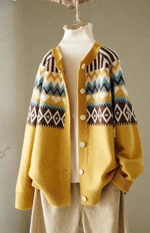 Women's Loose Fit Cardigan Sweater - Soft Knit Open Front Long Sleeve Cover-Up for Casual Wear, Office & Lounge