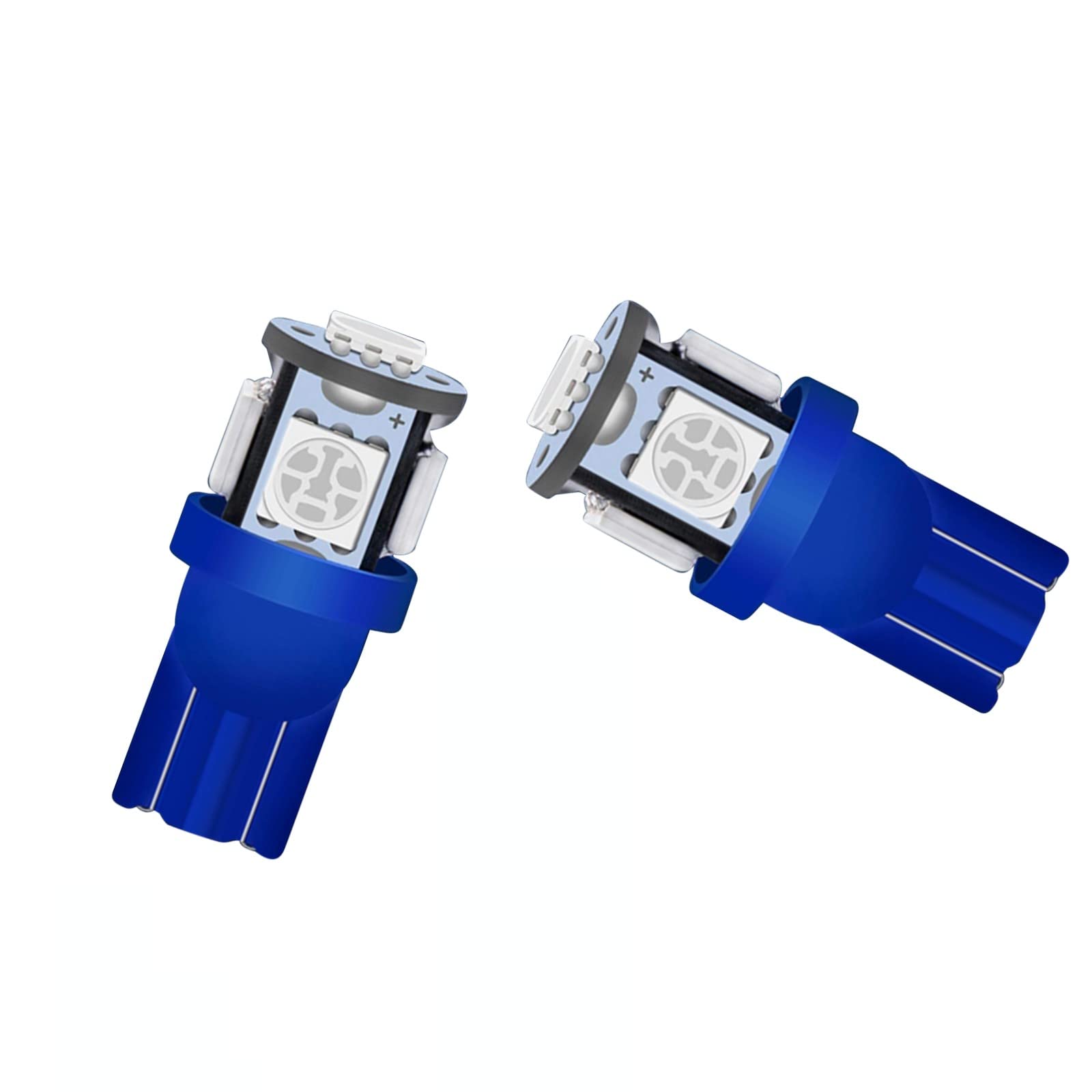 10-Pack T10 194 168 LED Bulbs - Super Bright Blue Instrument Panel Lights for Automotive Dashboard, Gauge Cluster & Interior Lighting - PC194 PC195 PC160 PC161 PC168 Replacement Bulbs - Perfect for Car, Truck, RV & Marine Vehicles