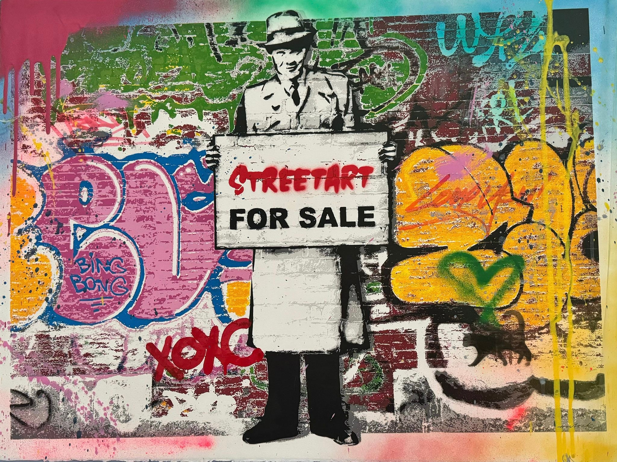 HIJACK GRAFFITI ART FOR SALE - Urban Street Art, Wall Decor, Gift for Artists - Perfect for Home Decoration, Studio Walls & Street Art Collections