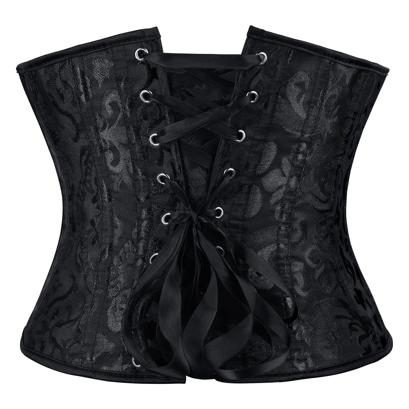 Women's Pirate Shirt Renaissance Blouse - Medieval Off Shoulder Short Sleeve Top with Corset Bustier for Halloween Costume | Perfect for Pirate Themed Parties, Renaissance Fairs & Cosplay Events