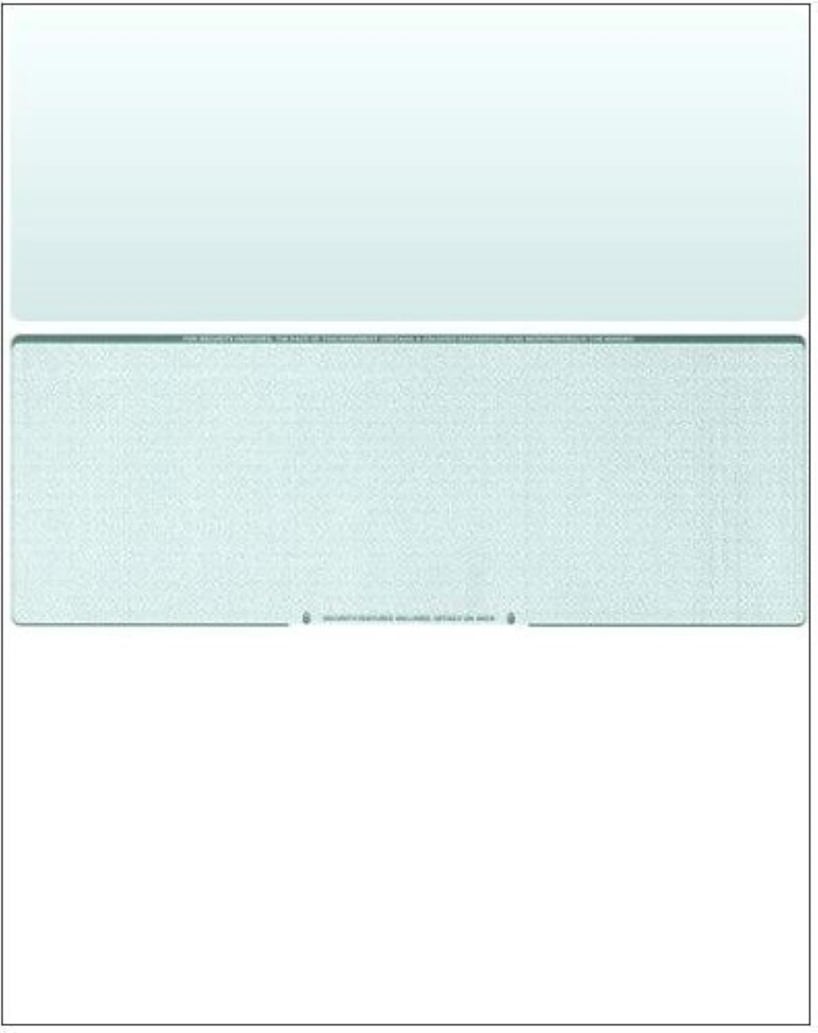 Business Voucher Check Stock - 500 Sheets of Computer Laser Checks with Middle Positioning & Green Diamond Design | Perfect for Office Accounting, Payroll & Small Business Financial Management