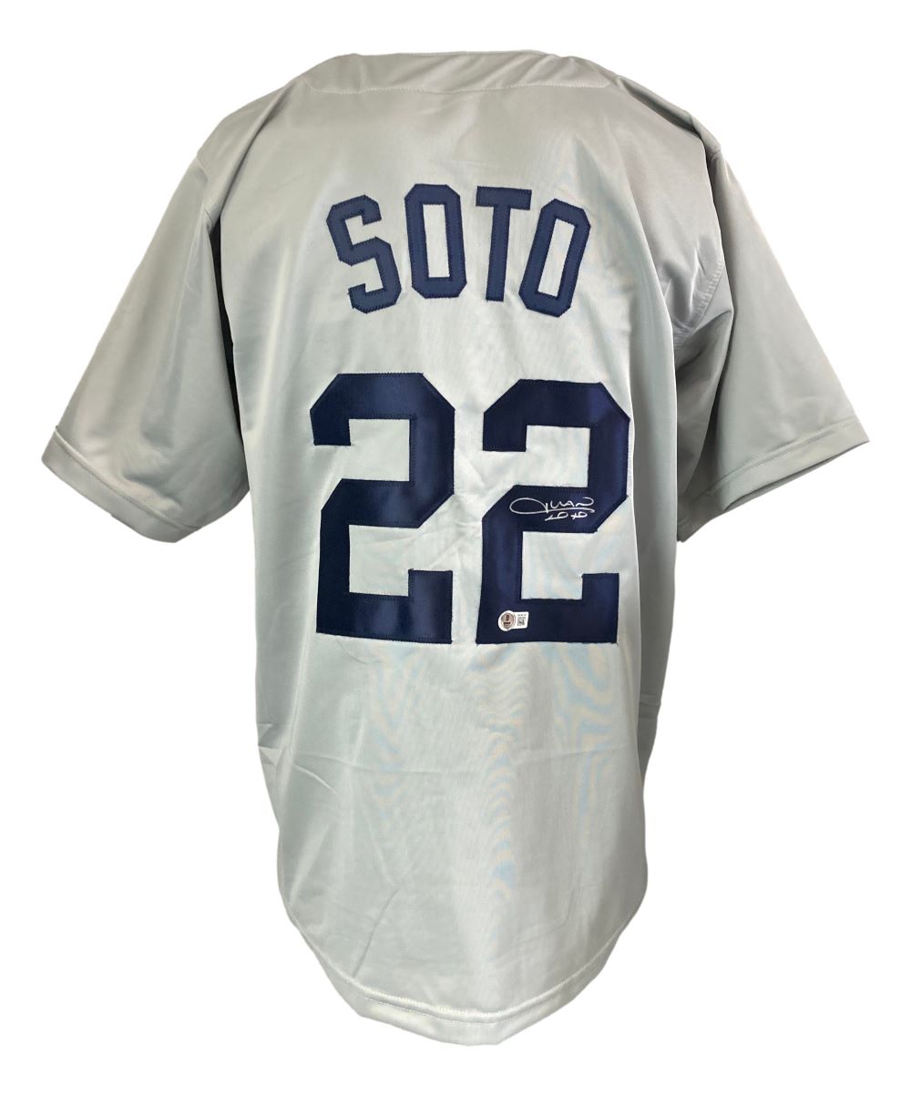 Juan Soto New York Yankees Signed Gray Baseball Jersey - Authentic Autographed Collectible for Fans & Memorabilia Enthusiasts - Perfect for Display, Gifts & Sports Collections
