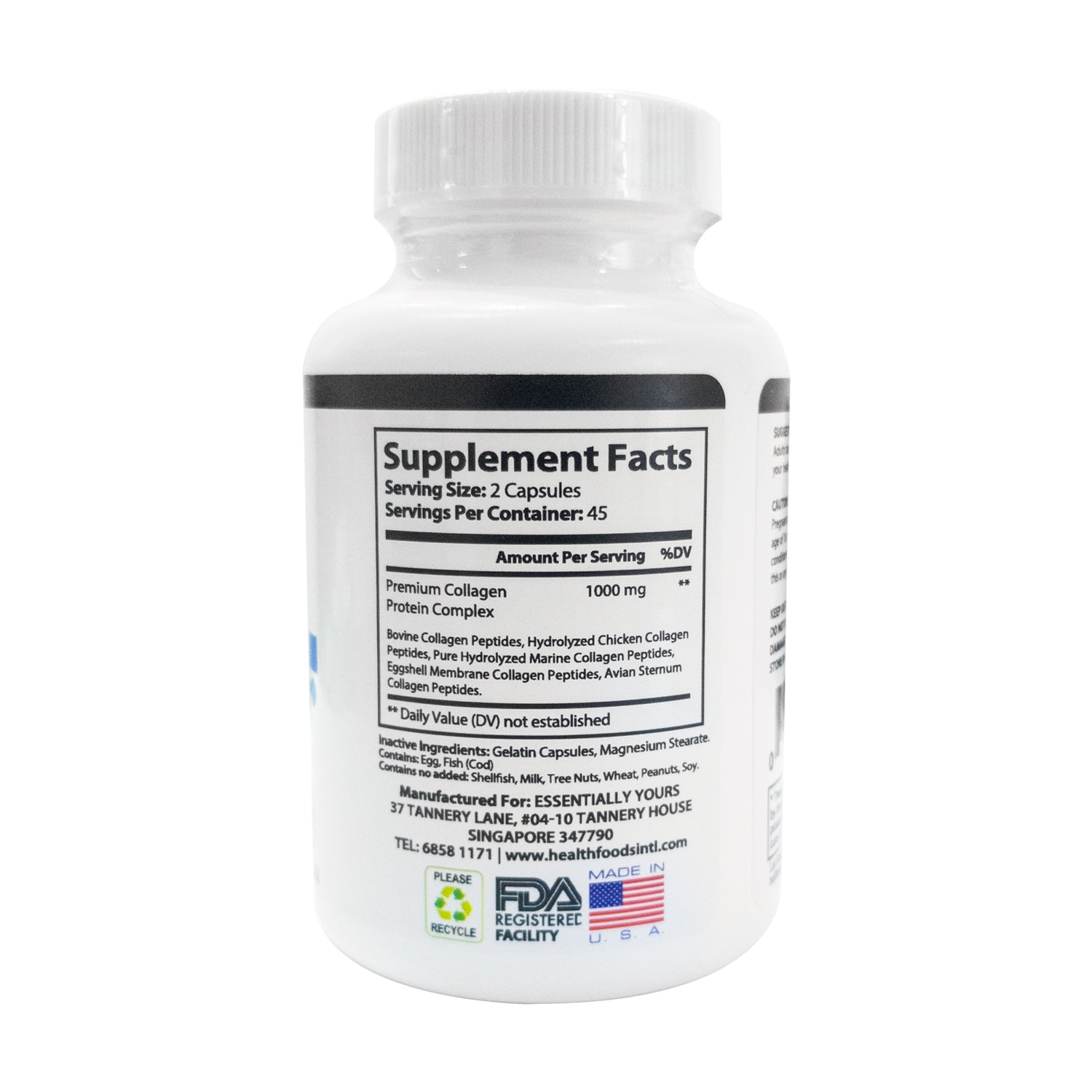 Premium Collagen Complex Supplement for Skin, Hair & Nail Health - Anti-Aging & Hydration Boost - Perfect for Daily Beauty Routine & Wellness Support
