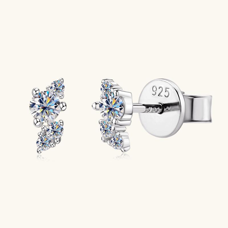 Vitality Premium Moissanite Stud Earrings for Women - 1.5ct Round Cut AAA Quality White Gold Plated Earrings - Perfect for Wedding, Anniversary & Everyday Elegance