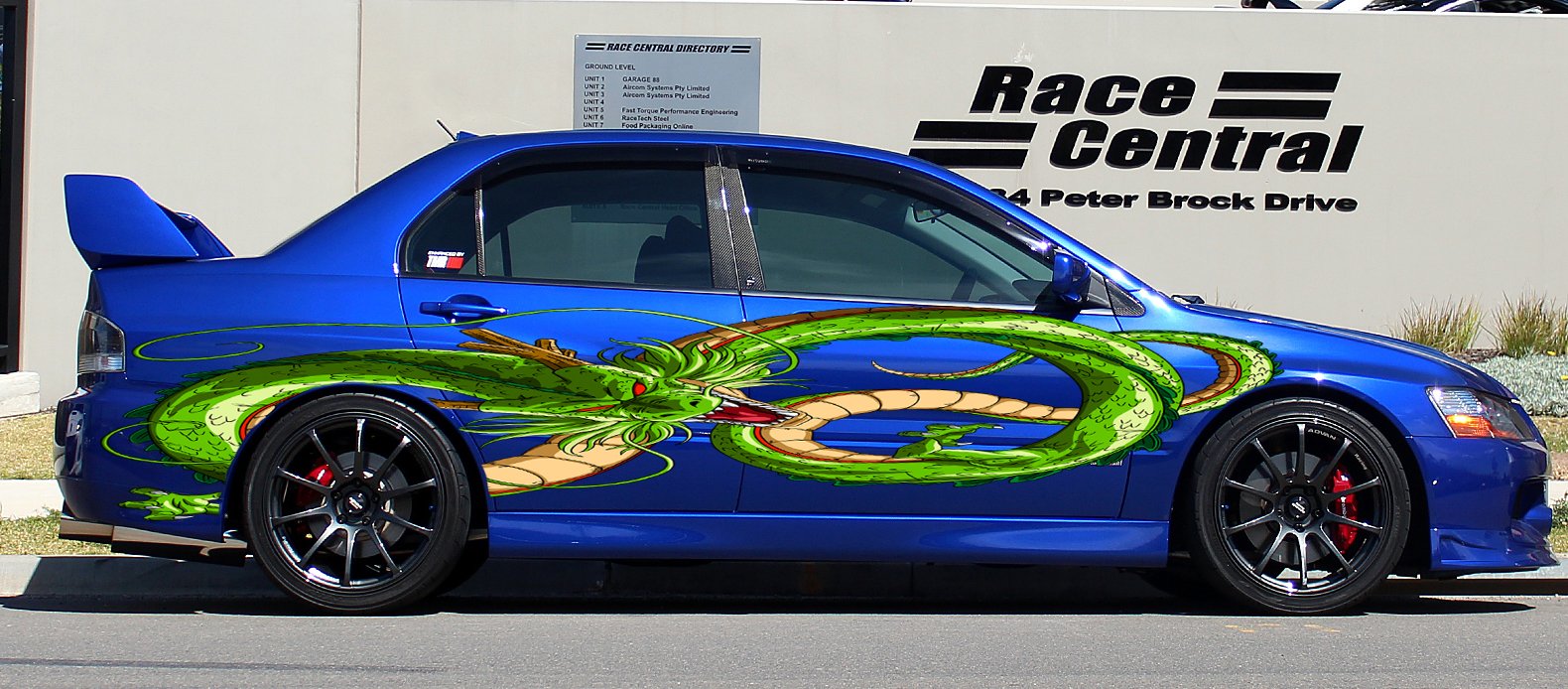 Premium Dragon Full Color Car Decal Sticker - 20