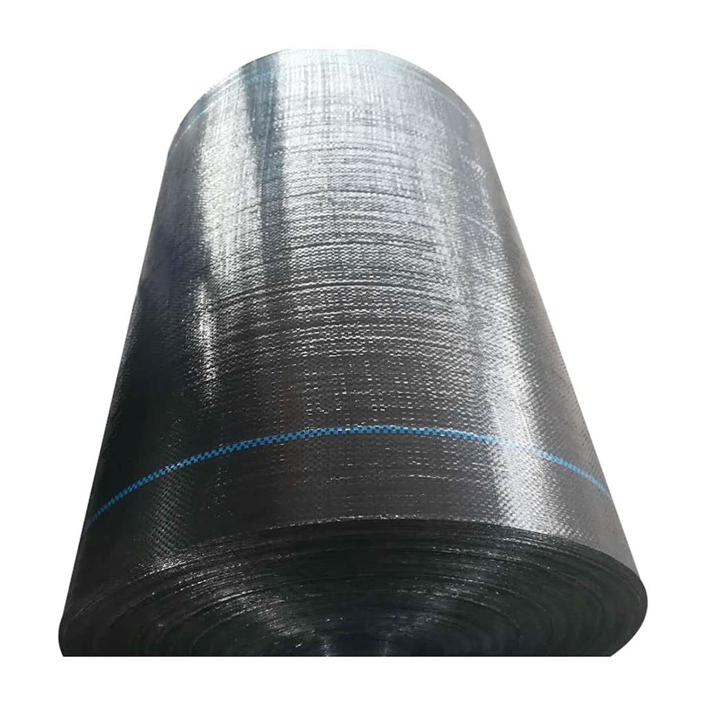 Heavy Duty PE Weed Control Fabric - 2x10m Decking Membrane for Greenhouse, Agriculture, Garden & Driveway Landscaping | Outdoor Ground Cover for Weed Barrier & Moisture Retention