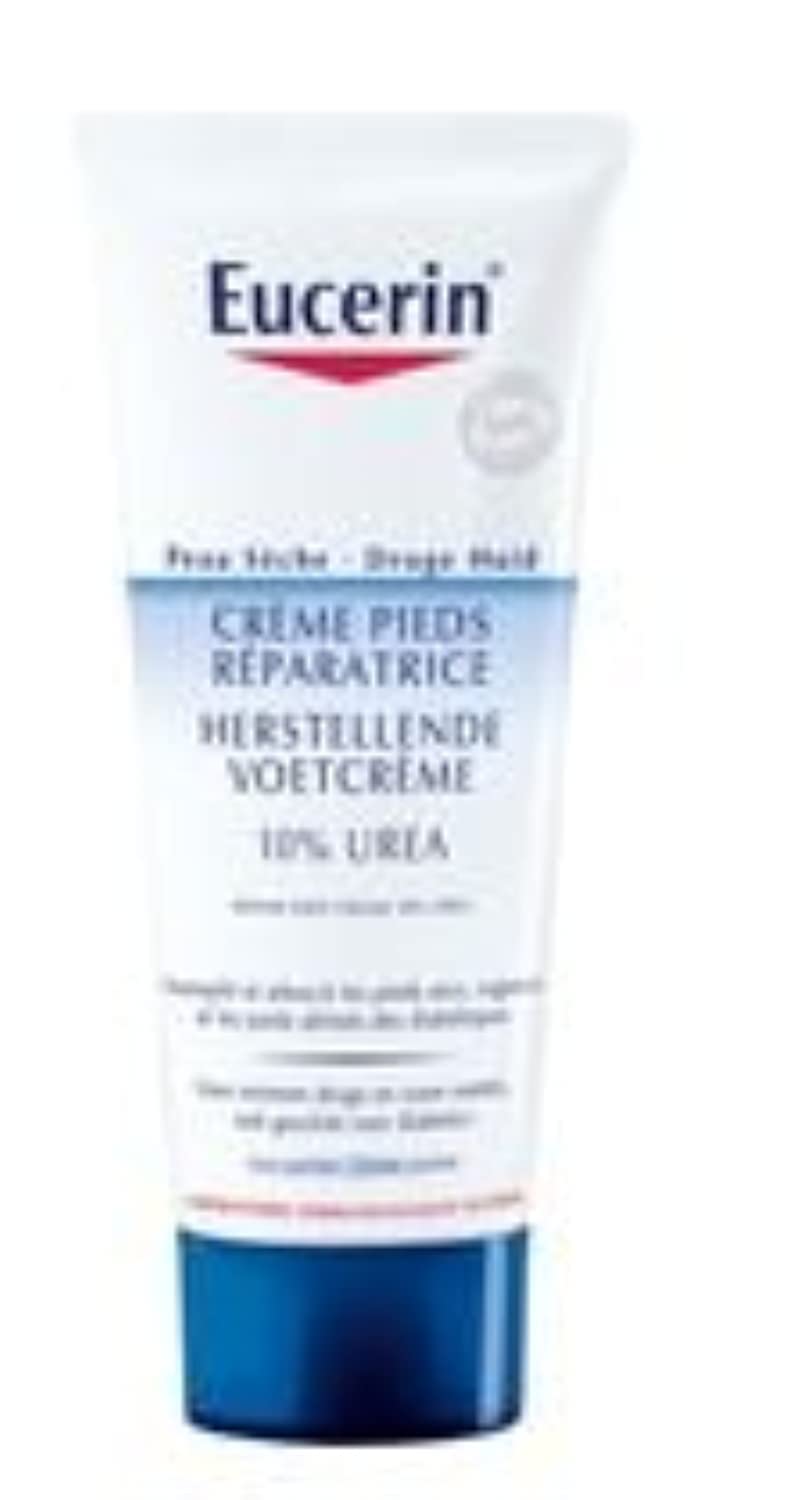 Eucerin UreaRepair Plus Foot Cream 10% Urea - 100ml Intensive Moisturizer for Dry, Cracked Feet - Perfect for Daily Foot Care & Healing Rough Skin
