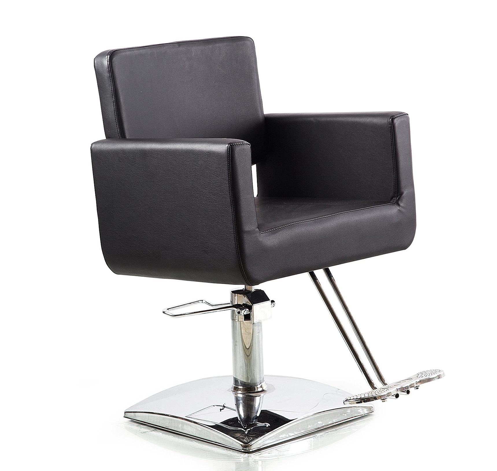 Professional Salon Barber Chair - Heavy Duty Black Hydraulic Styling Chair for Hairdressing & Spa - Perfect for Barber Shops, Salons & Home Use