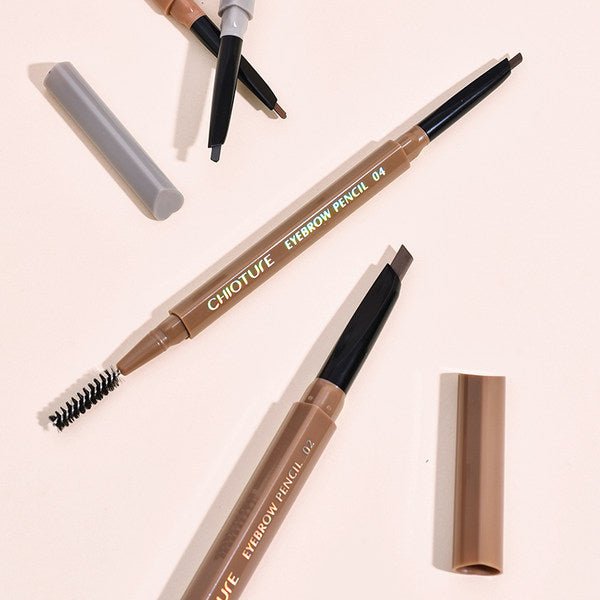 CHIOTURE Dual-Ended Waterproof Eyebrow Pencil - Soft & Defined Brows for All-Day Wear - Perfect for Makeup, Daily Use, and Professional Looks