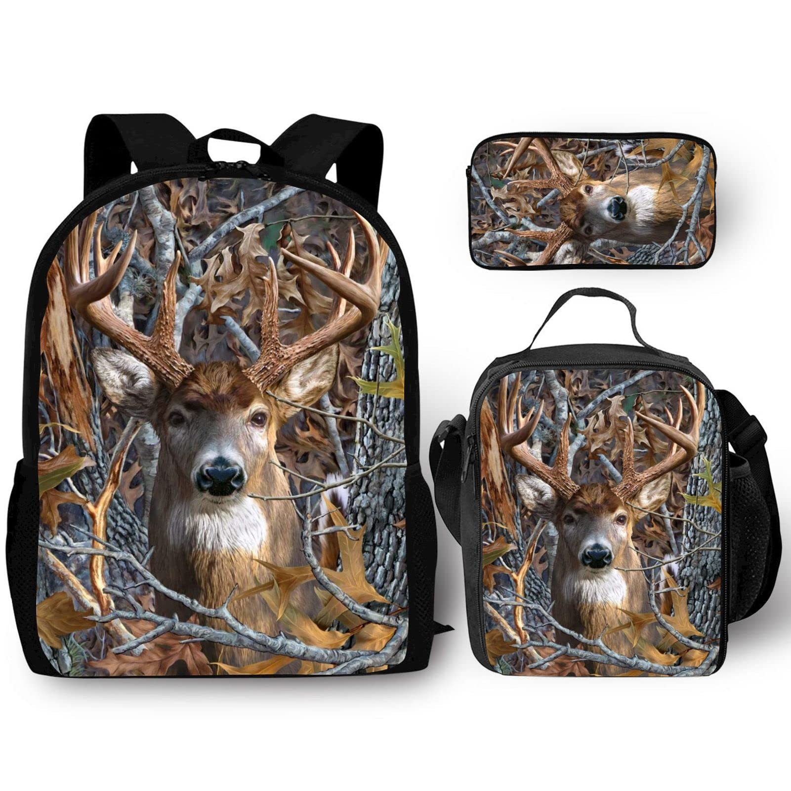 Rdoqe 3-in-1 School Backpack Set with Insulated Lunch Bag & Pencil Case - Large Capacity Backpacks for Teens & Kids - Perfect for School, Travel & Daily Use