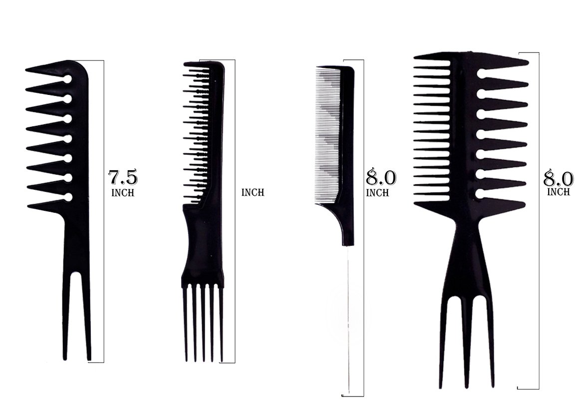 Professional Hair Cutting Combs for Men & Women - Black Salon Accessories (30g, Pack of 1) | Perfect for Home Haircuts, Styling & Barber Shops