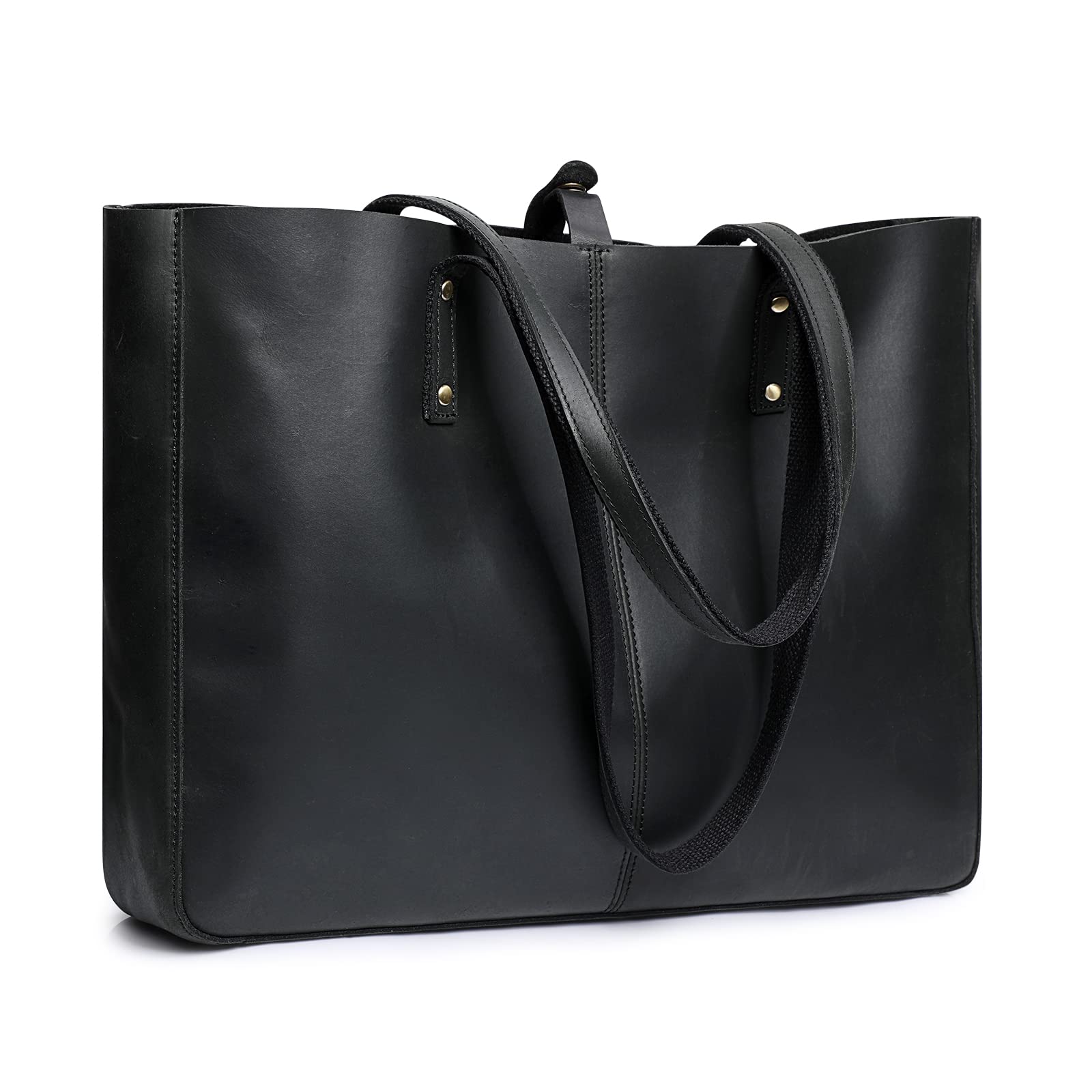 Genuine Leather Shoulder Tote Bag for Women - Large Work Purse Handbag - Perfect for Office, Travel & Everyday Use