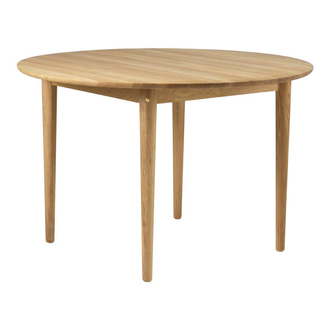 Modern C62 Bjork Round Dining Table - Scandinavian Style Wooden Table for Kitchen, Dining Room & Small Spaces | Perfect for Family Gatherings & Dinner Parties