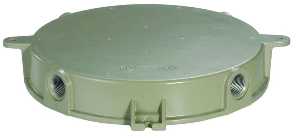 4-Hub Ceiling Mount Splice Box - Electrical Junction Box for Secure Wire Connections - Ideal for Home, Office & Commercial Wiring Projects