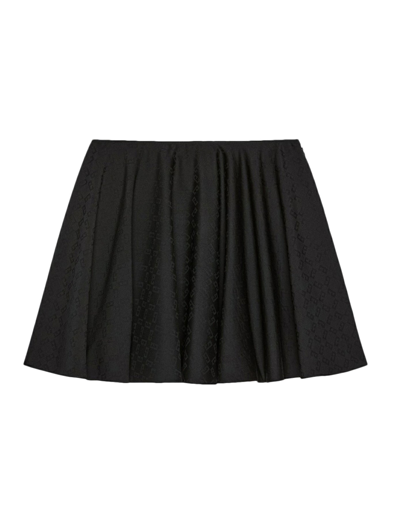 Monogram Jacquard Skirt for Women - Elegant Floral Print Midi Skirt with Elastic Waist | Perfect for Office Wear, Date Night & Summer Outfits