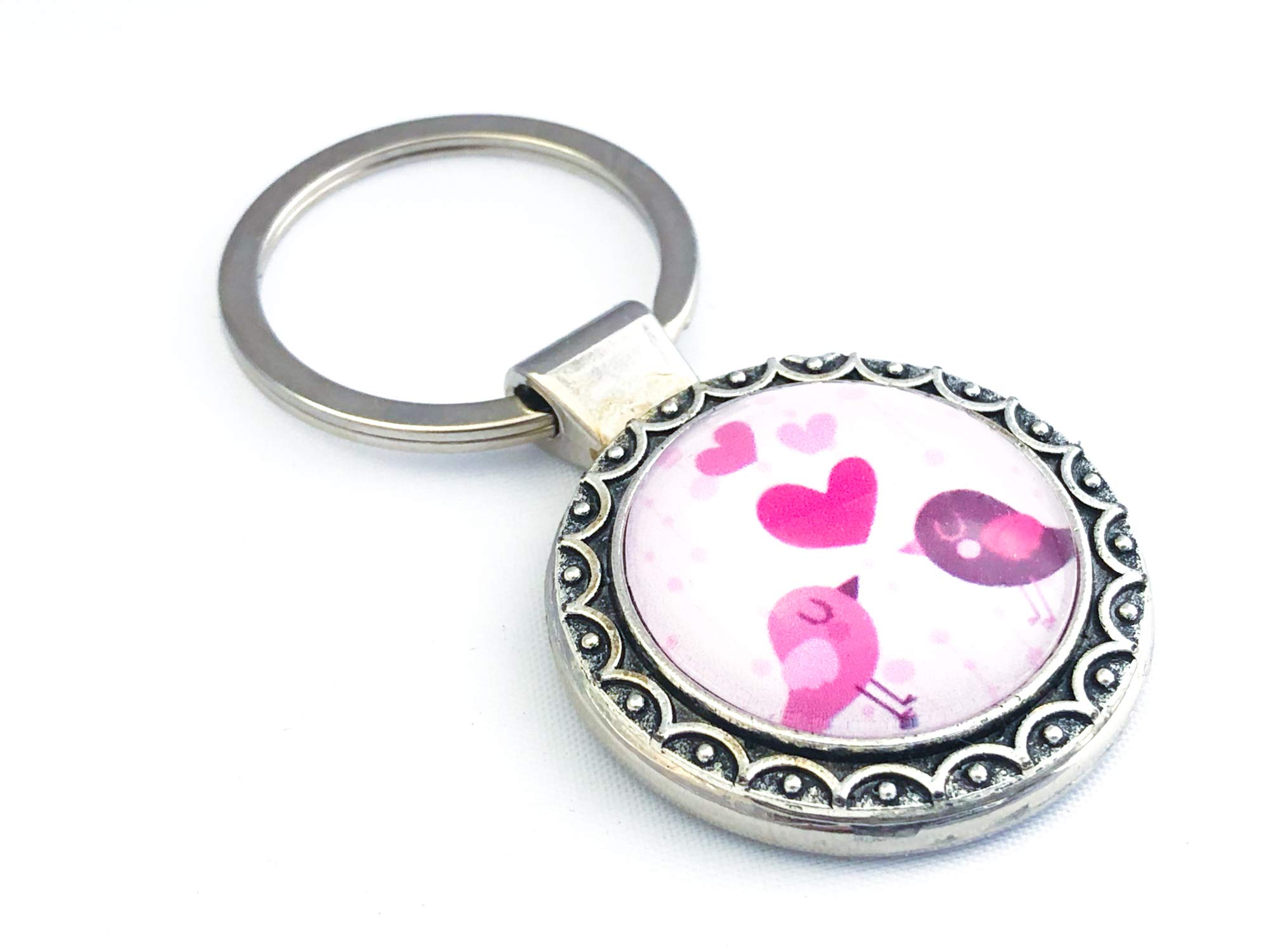 Romantic Love Birds Keychain for Women - Cute Couple Gift for Valentine's Day, Anniversary & Wedding - Perfect for Key Rings, Bags & Gifts