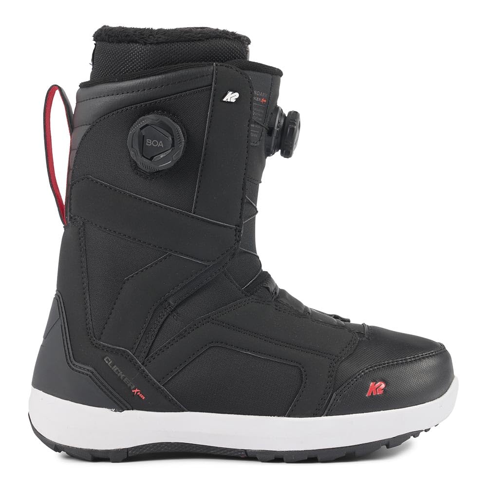 K2 Boundary Clicker X HB Men's Snowboard Boots - Lightweight & Comfortable for All-Mountain Riding - Perfect for Freestyle, Park, and Backcountry Snowboarding