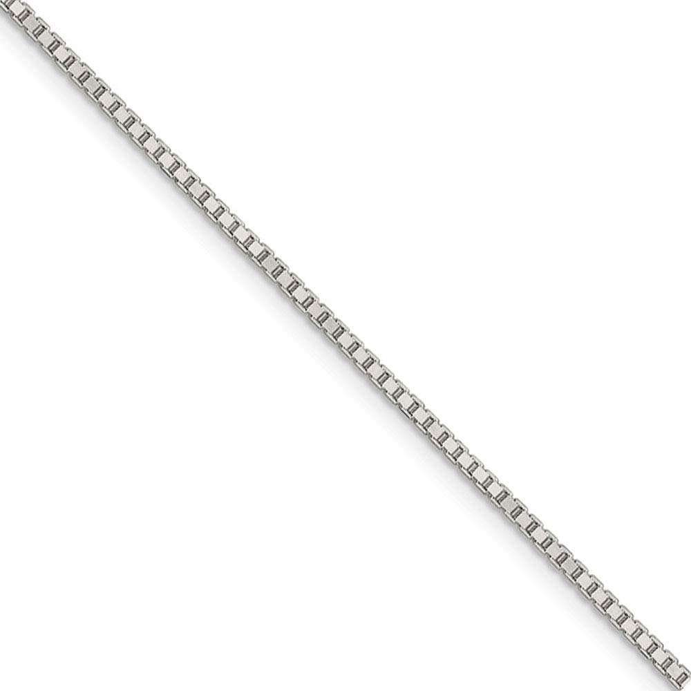 Sterling Silver Box Chain Necklace 1.5mm - Elegant Jewelry for Gifts & Daily Wear