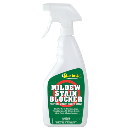 Star Brite 22oz Mildew Stain Remover with Nano-Tech Barrier - Prevent & Remove Mold & Mildew Stains in Bathrooms, Kitchens & Boats