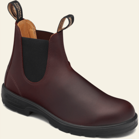 Premium Blundstone 2130 Auburn Leather Chelsea Boots for Men & Women - Comfortable Slip-On Ankle Boots for Work, Outdoor & Casual Wear