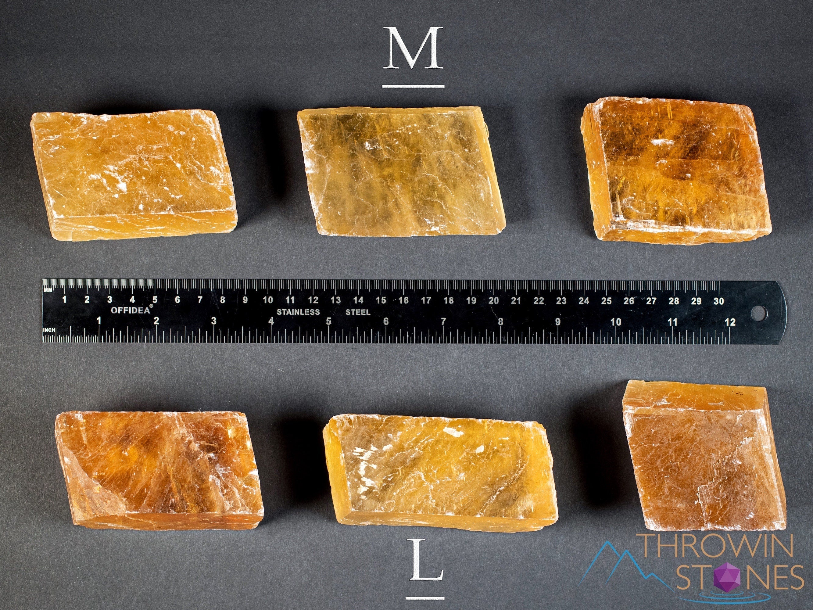 Orange Calcite Raw Crystal - Medium Rhombohedron Shape for Metaphysical Healing, Home Decor, and Crystal Collection | Perfect for Meditation, Energy Work, and Spiritual Decor (E1461)